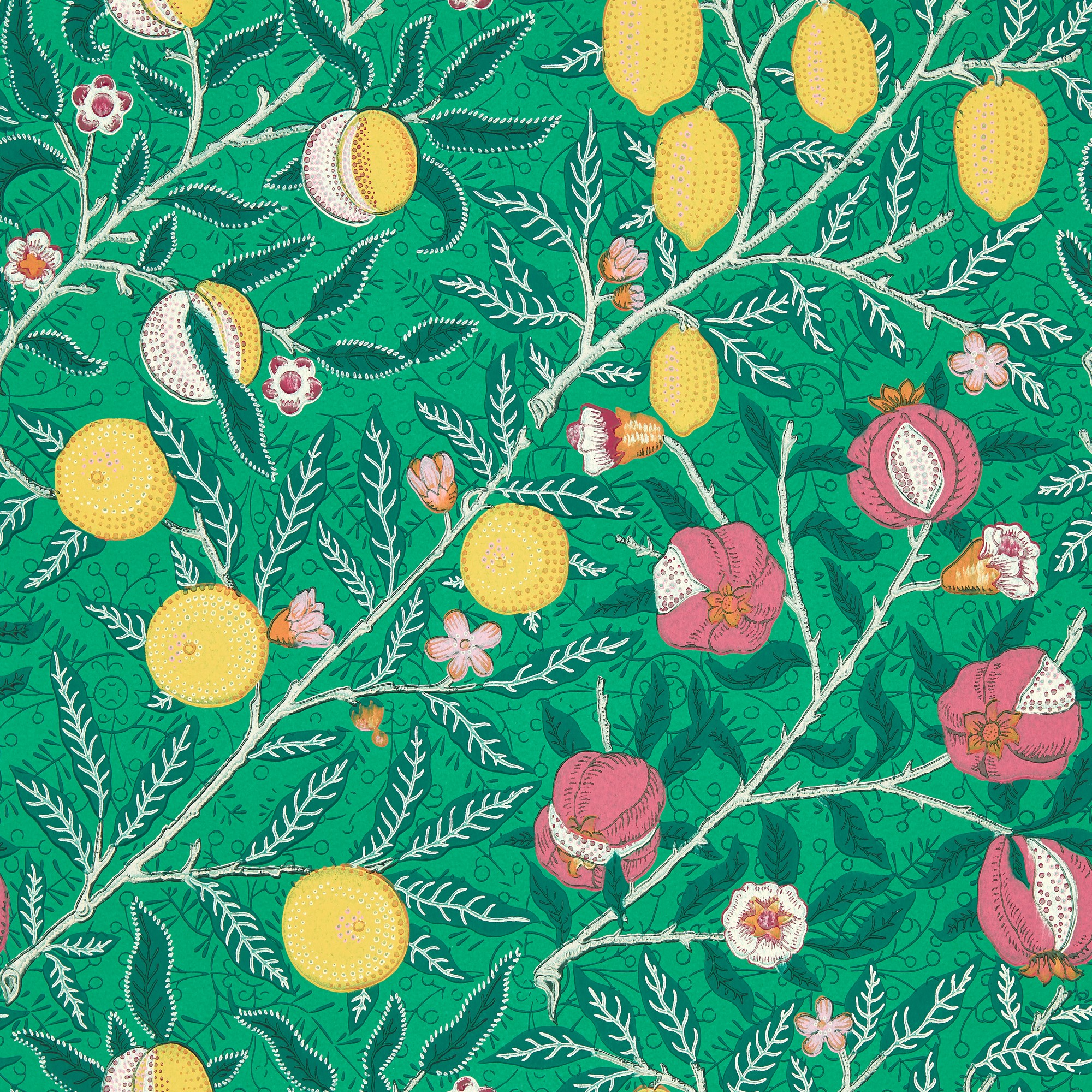 Fruit Wallpaper 510018 By Morris Co In Tangled Green